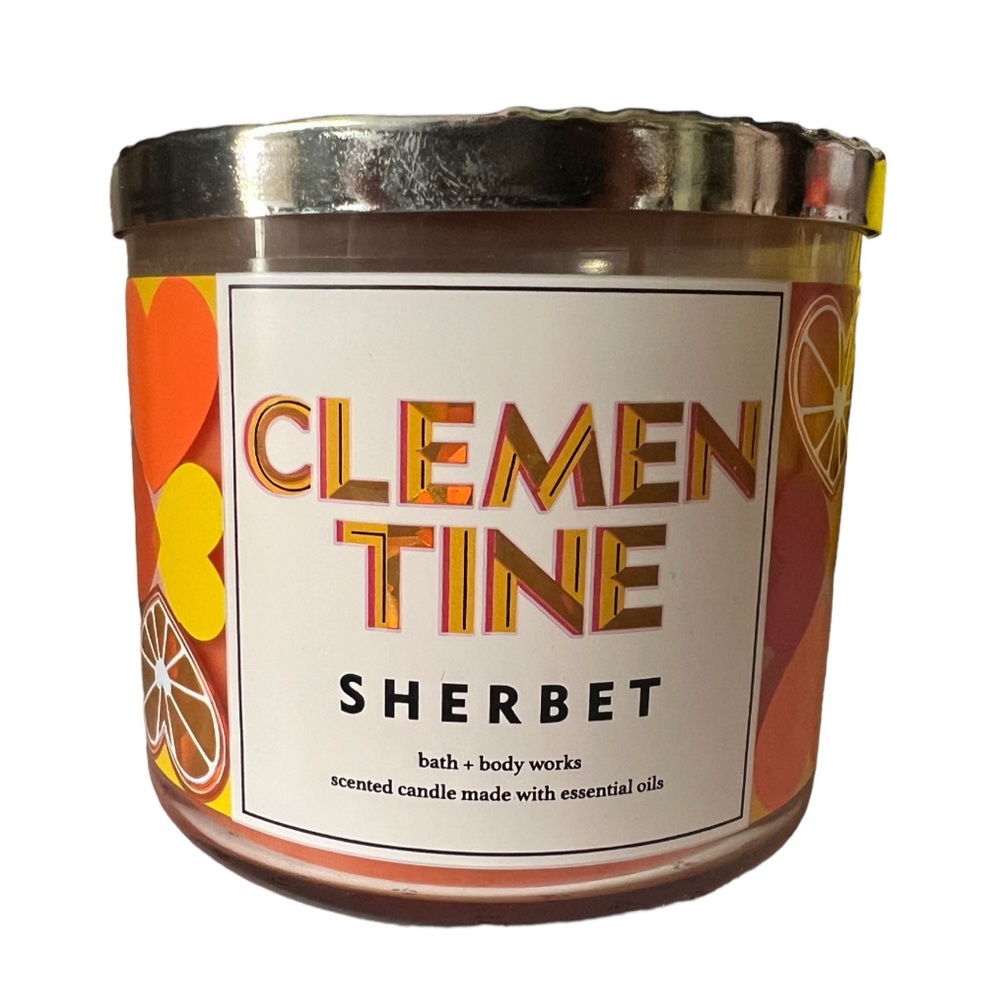 Bath & Body Works Clementine Sherbet 3-wick candle